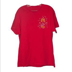 McDonald’s Crew T-Shirt Shirt Mariah Carey Red L Unisex